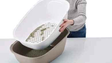 ظرف خاک گربه توری دار