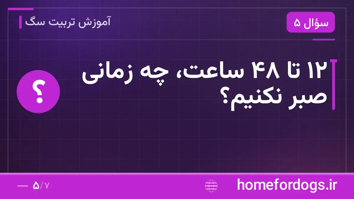 ۱۲ تا ۴۸ ساعت، چه زمانی صبر نکنیم؟