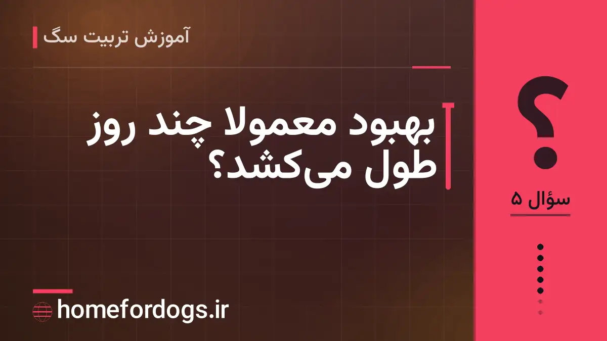 بهبود معمولاً چند روز طول می‌کشد؟