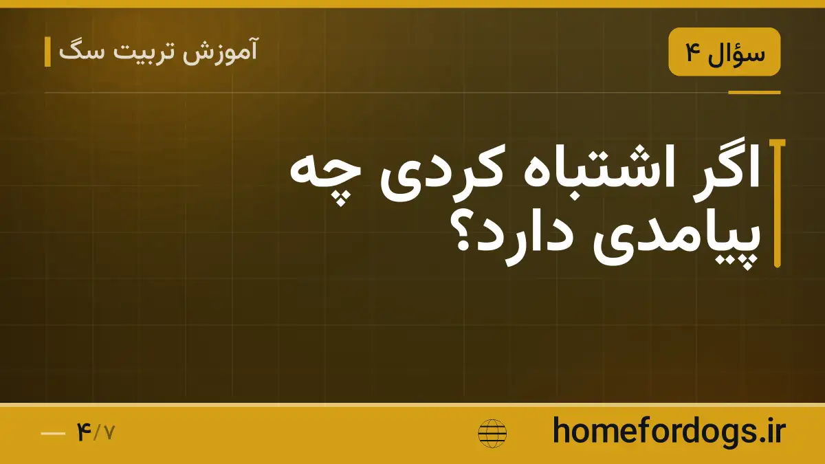 اگر اشتباه کردی چه پیامدی دارد؟