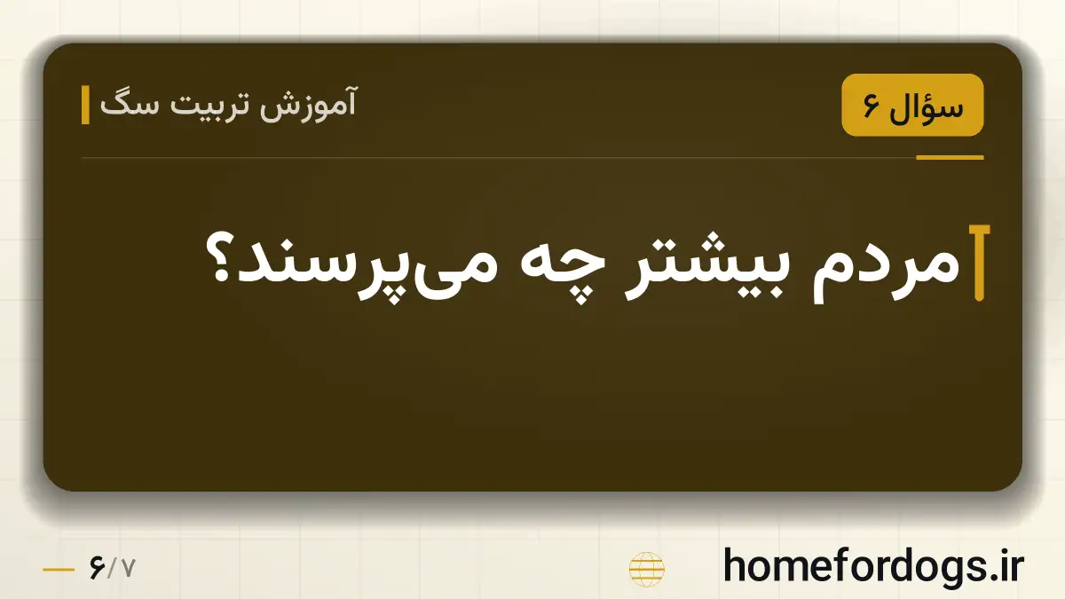 مردم بیشتر چه می‌پرسند؟