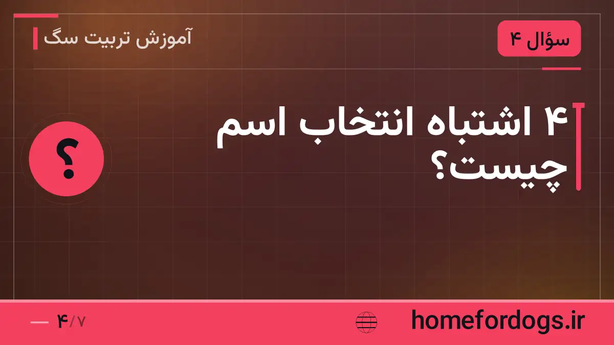 ۴ اشتباه انتخاب اسم چیست؟