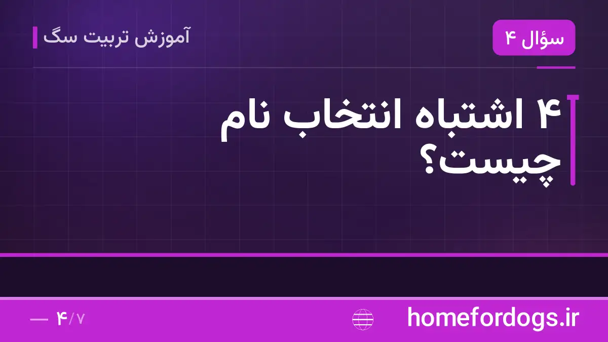 ۴ اشتباه انتخاب نام چیست؟