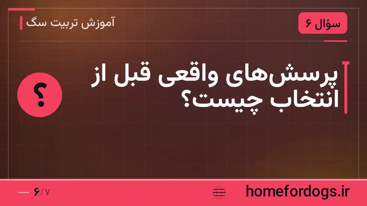 پرسشهای واقعی قبل از انتخاب چیست؟