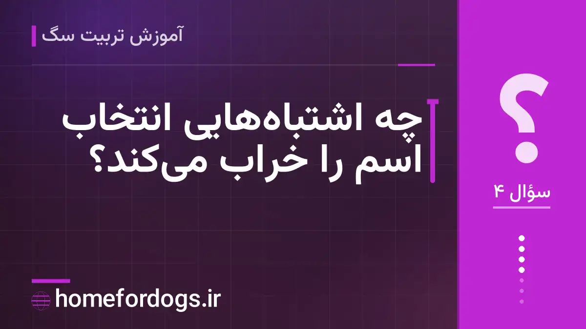 چه اشتباه‌هایی انتخاب اسم را خراب می‌کند؟