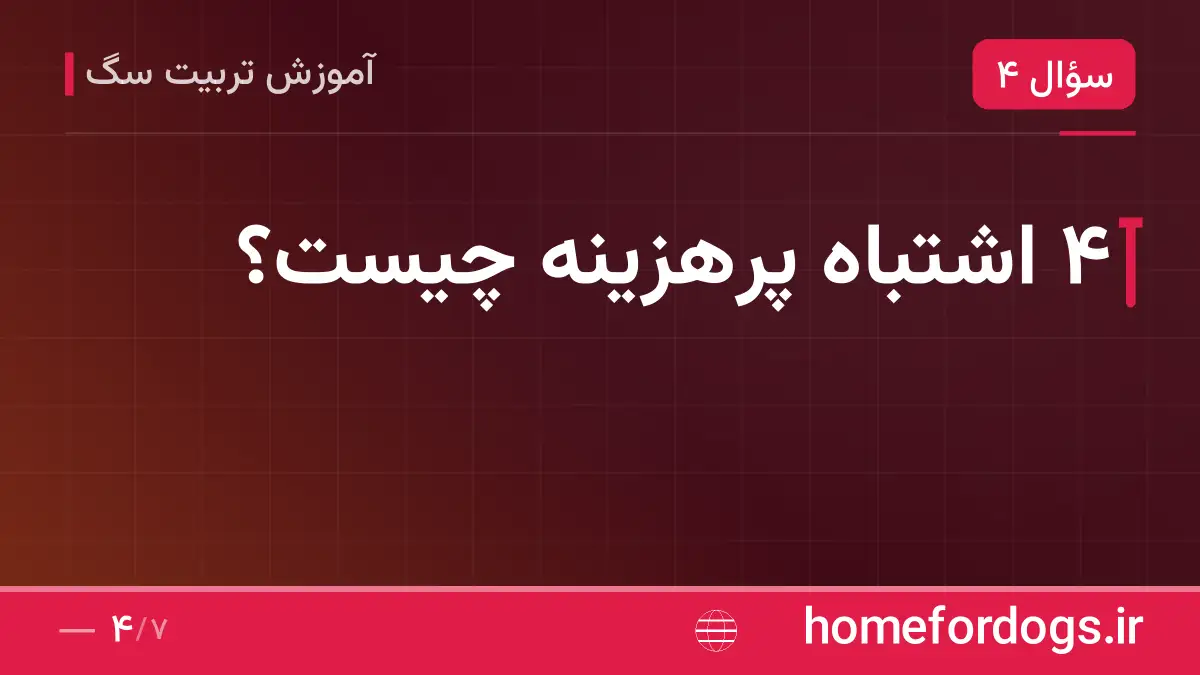 ۴ اشتباه پرهزینه چیست؟