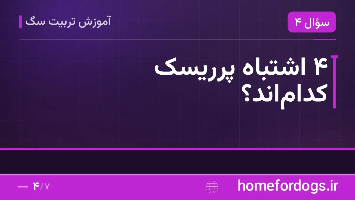 ۴ اشتباه پرریسک کدام‌اند؟