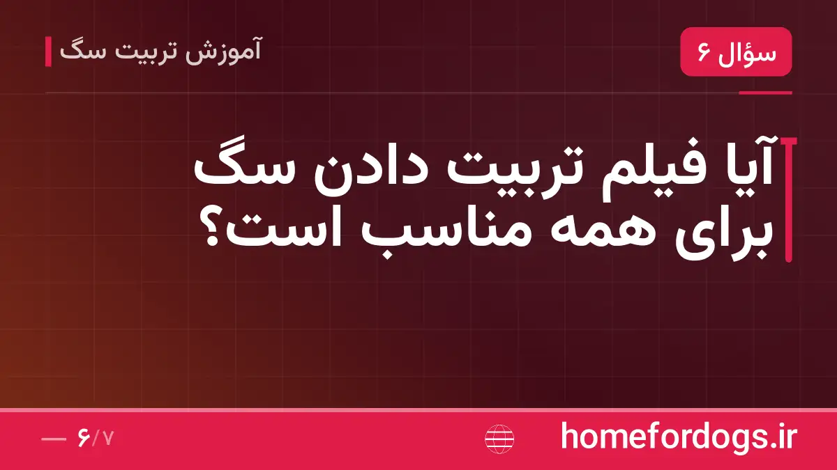 آیا فیلم تربیت دادن سگ برای همه مناسب است؟