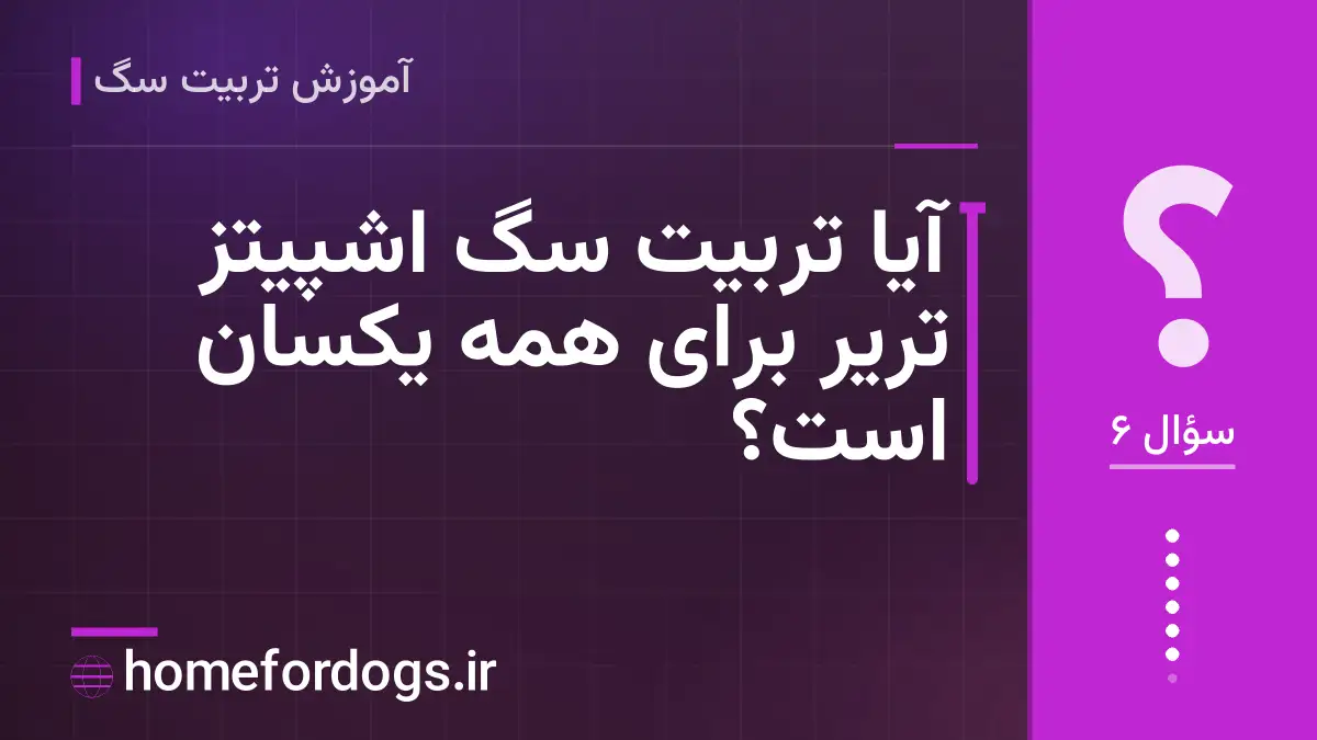 آیا تربیت سگ اشپیتز تریر برای همه یکسان است؟