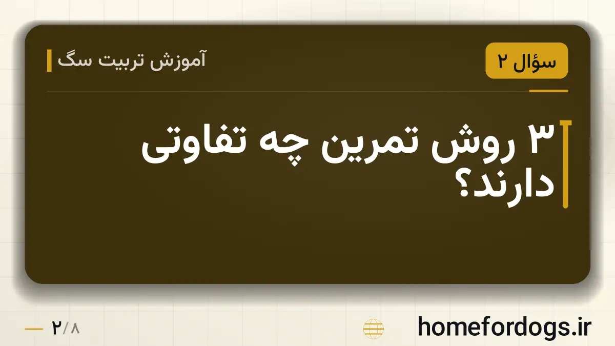 ۳ روش تمرین چه تفاوتی دارند؟