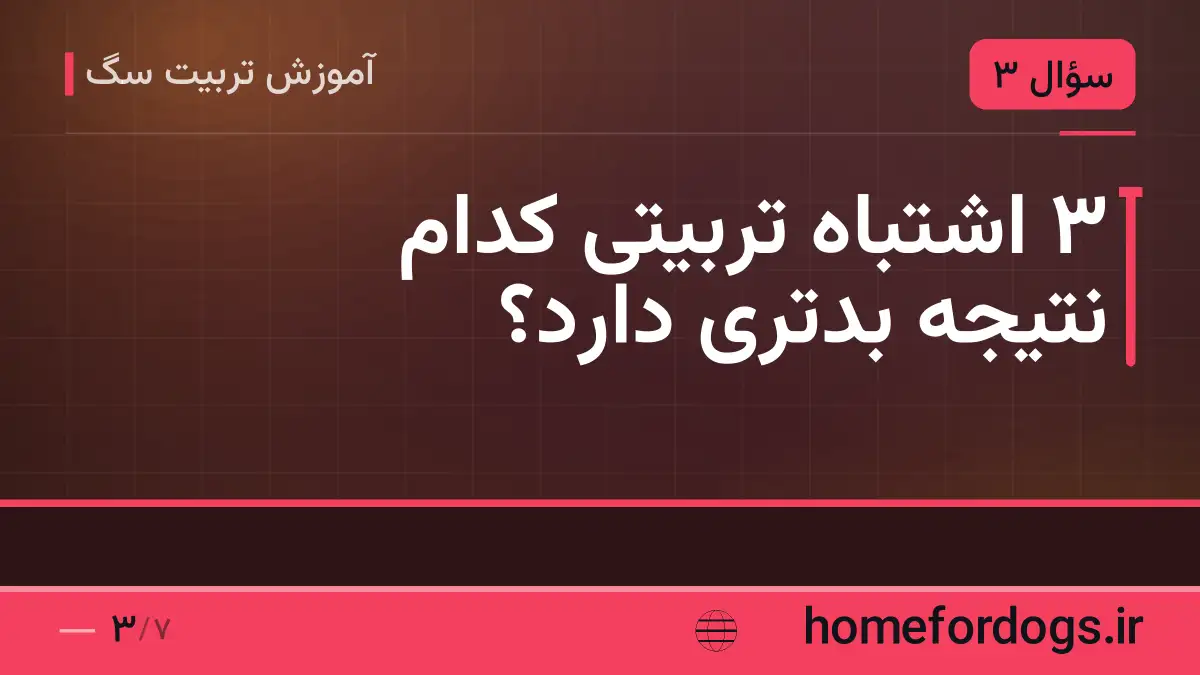 ۳ اشتباه تربیتی کدام نتیجه بدتری دارد؟