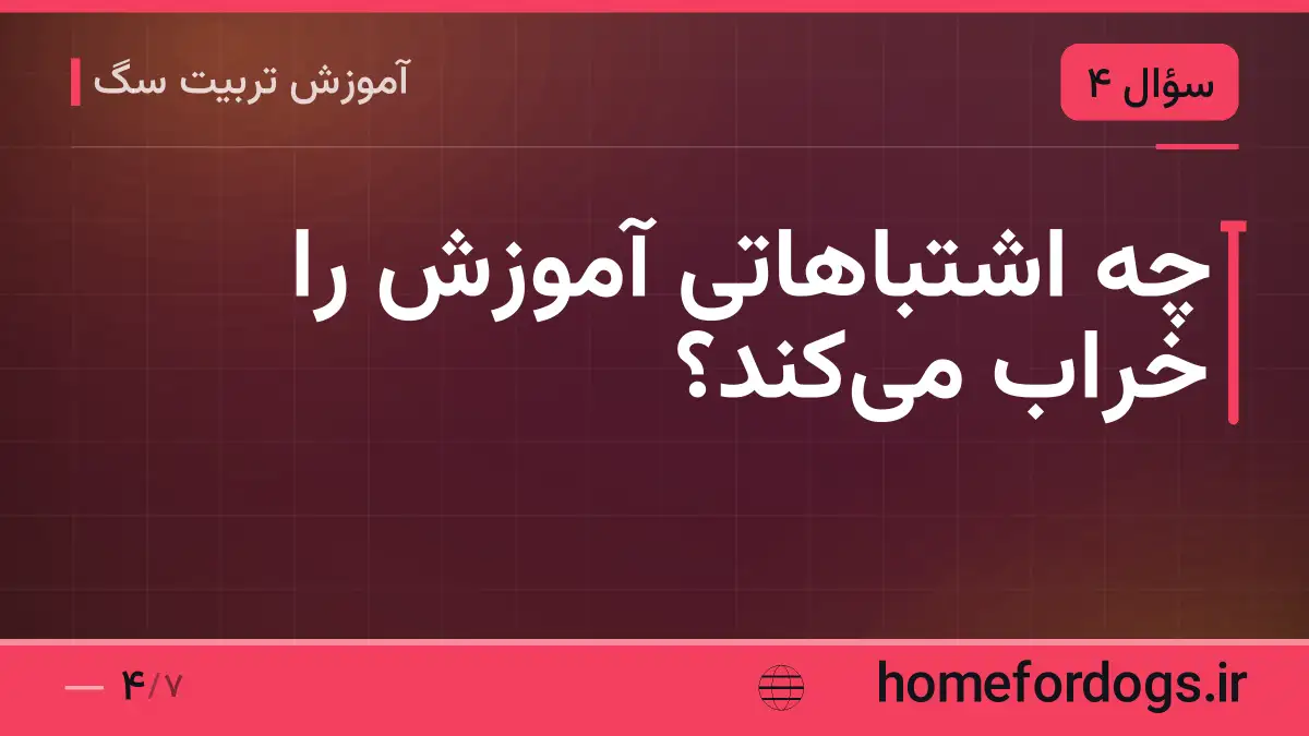 چه اشتباهاتی آموزش را خراب میکند؟