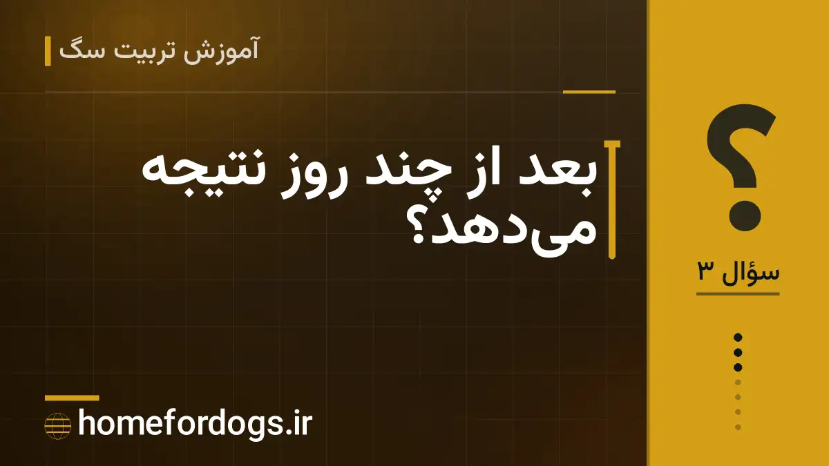 بعد از چند روز نتیجه می‌دهد؟