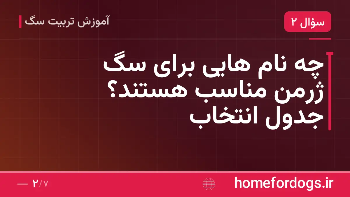 چه نام هایی برای سگ ژرمن مناسب هستند؟ جدول انتخاب