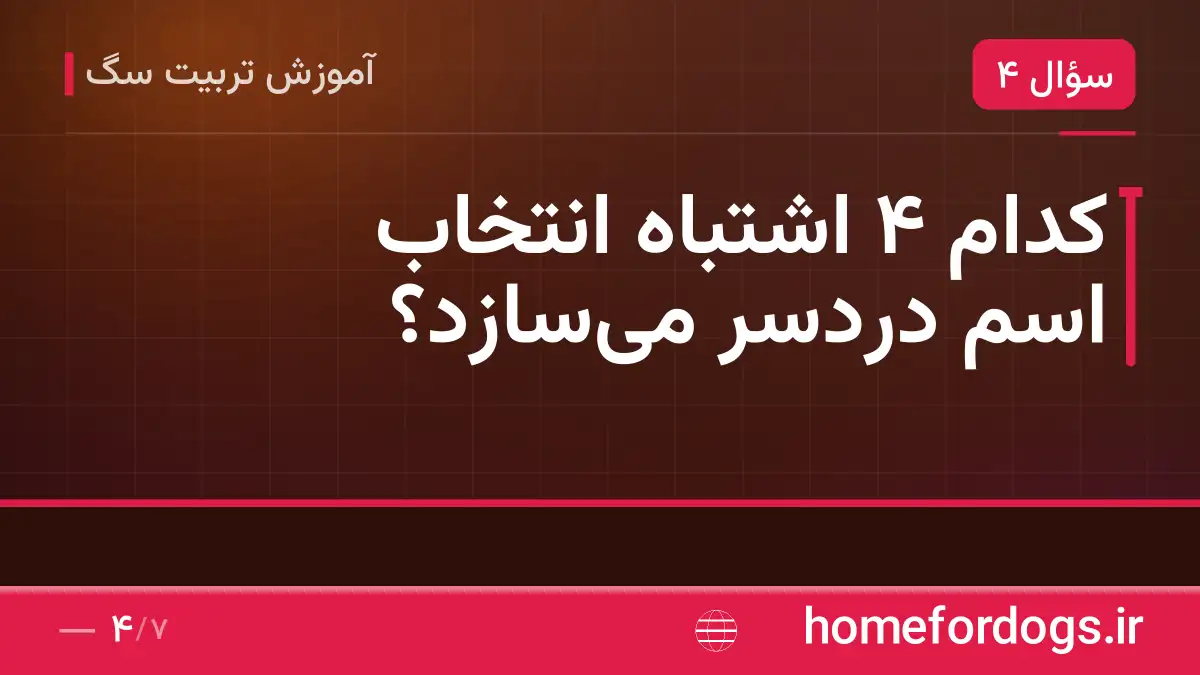 کدام ۴ اشتباه انتخاب اسم دردسر میسازد؟