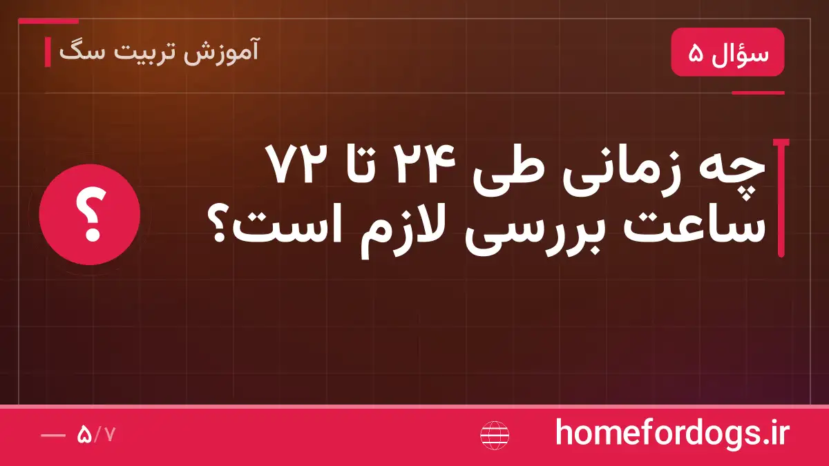 چه زمانی طی ۲۴ تا ۷۲ ساعت بررسی لازم است؟