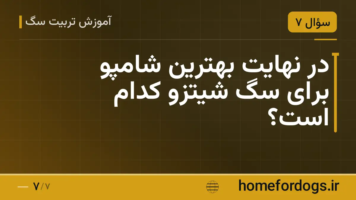 در نهایت بهترین شامپو برای سگ شیتزو کدام است؟