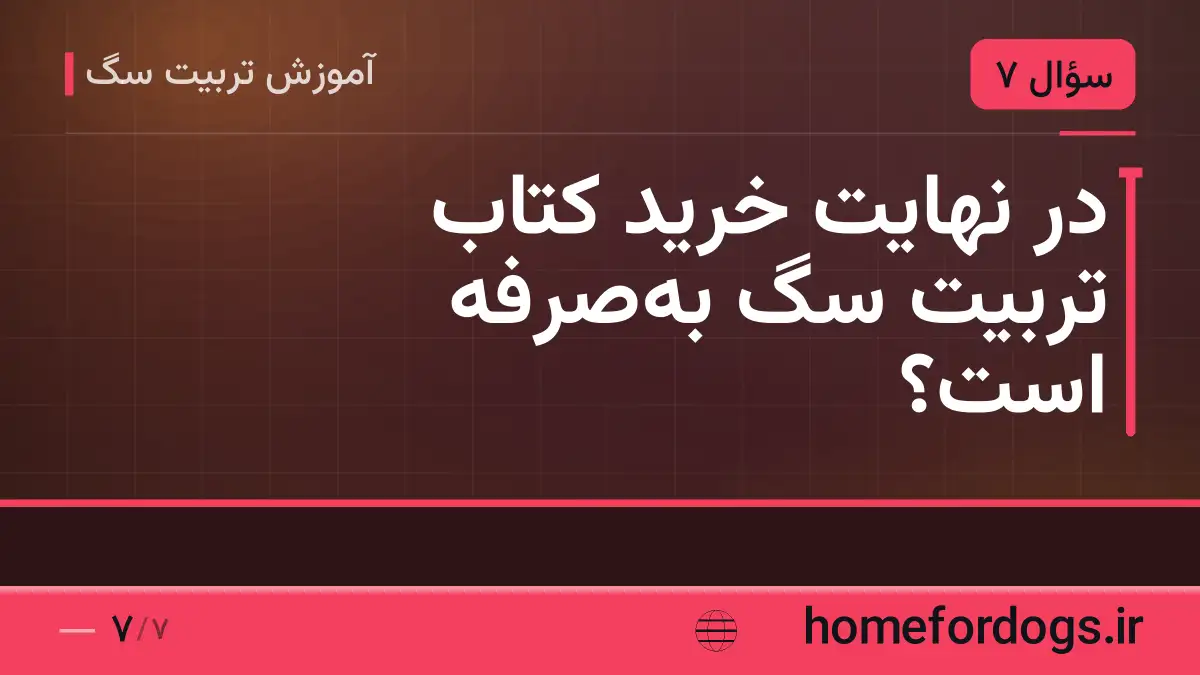 در نهایت خرید کتاب تربیت سگ بهصرفه است؟