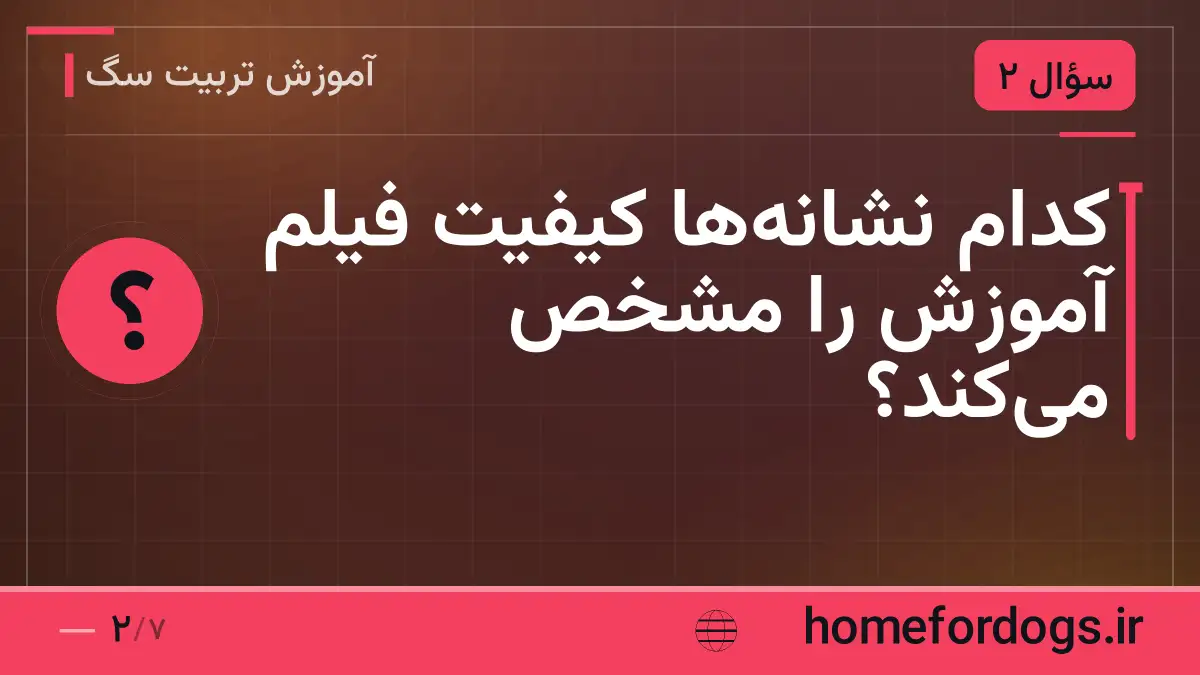 کدام نشانه‌ها کیفیت فیلم آموزش را مشخص می‌کند؟