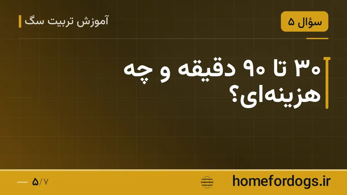 ۳۰ تا ۹۰ دقیقه و چه هزینه‌ای؟