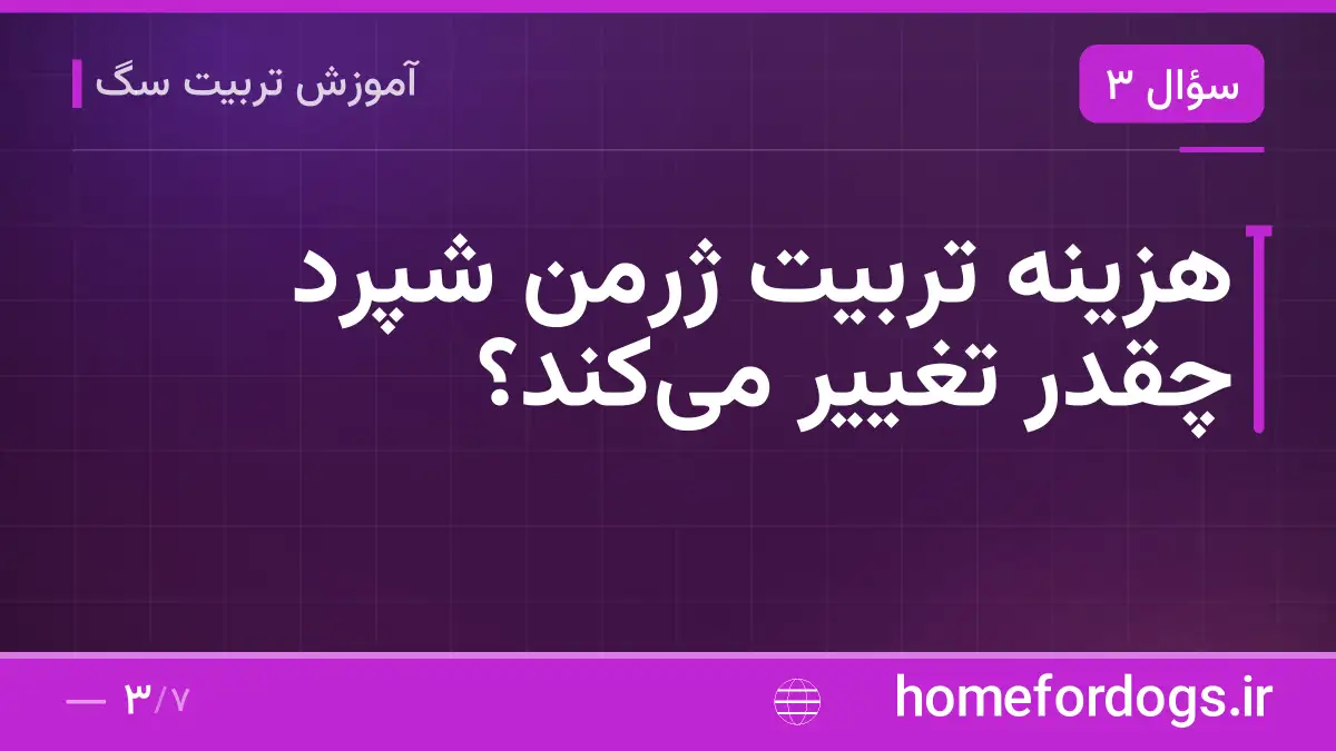 هزینه تربیت ژرمن شپرد چقدر تغییر می‌کند؟