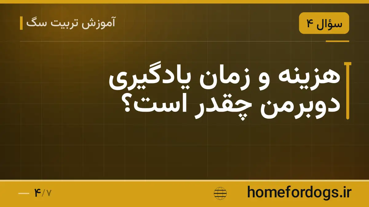 هزینه و زمان یادگیری دوبرمن چقدر است؟