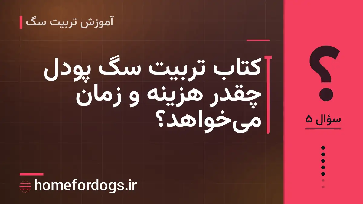 کتاب تربیت سگ پودل چقدر هزینه و زمان میخواهد؟