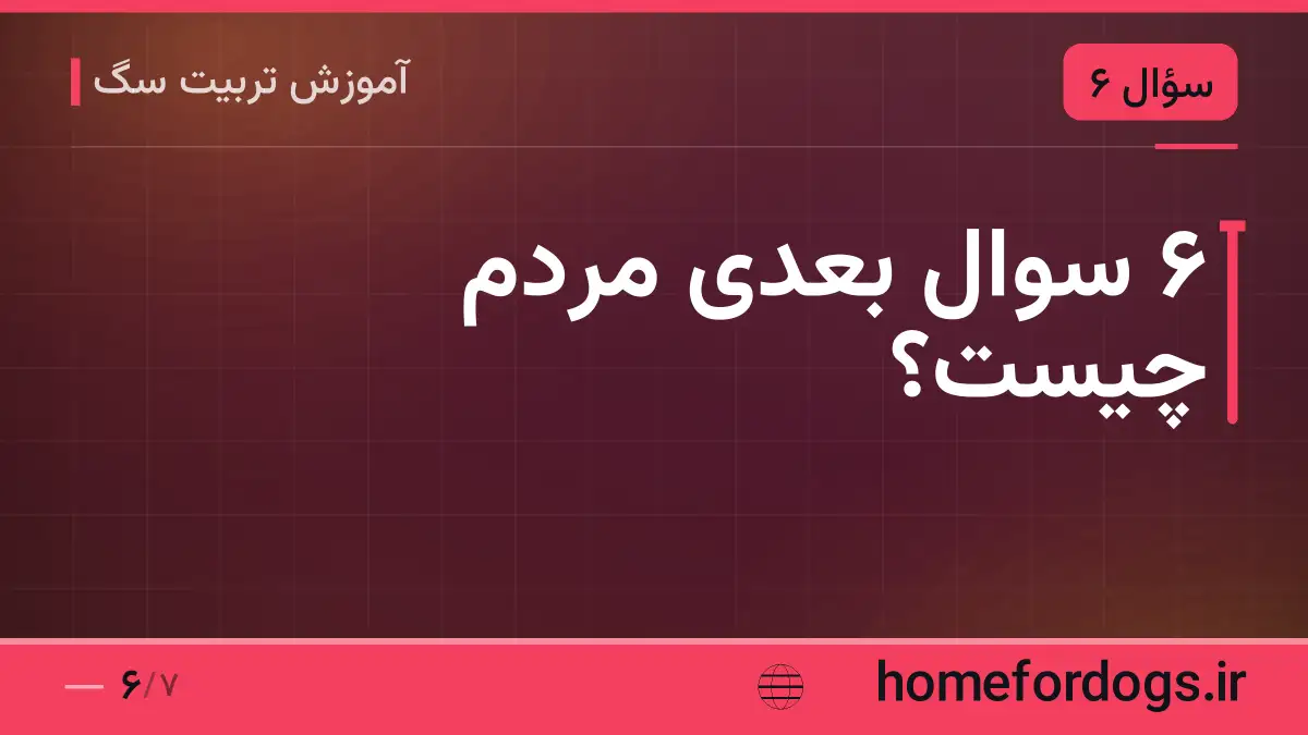 ۶ سوال بعدی مردم چیست؟
