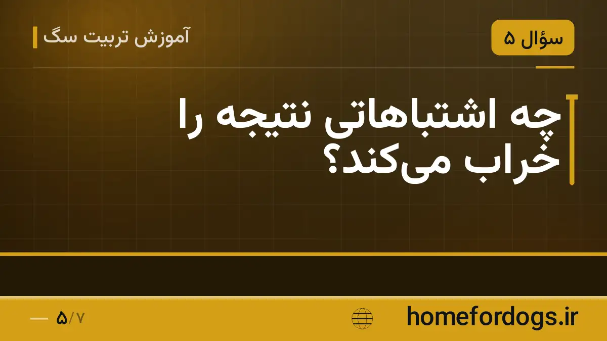 چه اشتباهاتی نتیجه را خراب می‌کند؟