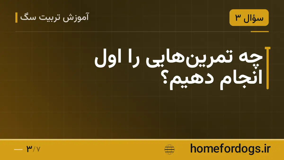 چه تمرین‌هایی را اول انجام دهیم؟