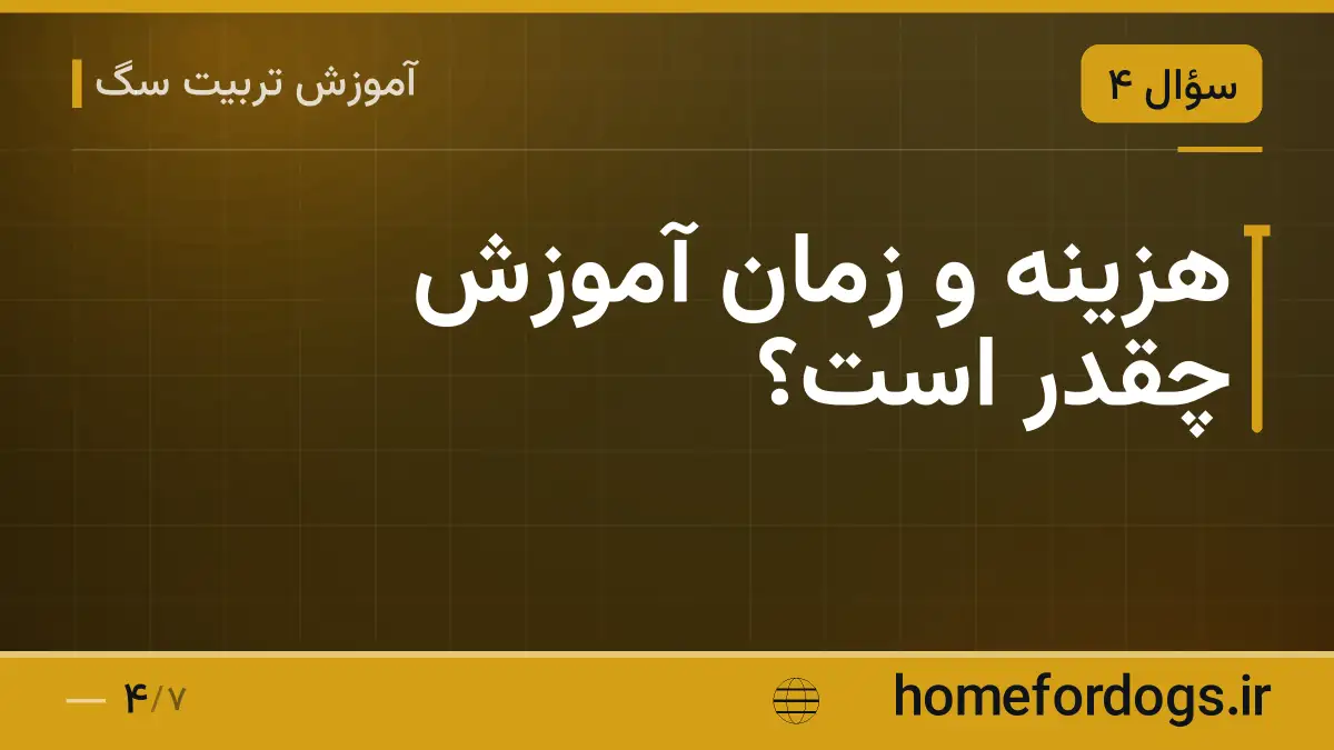 هزینه و زمان آموزش چقدر است؟