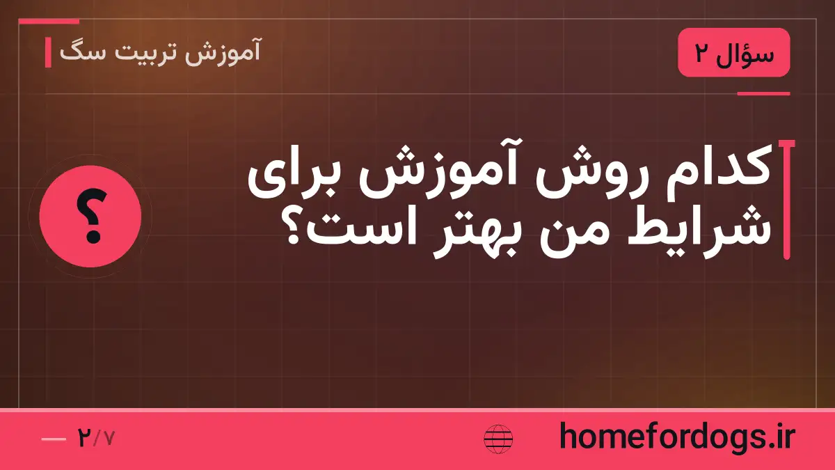کدام روش آموزش برای شرایط من بهتر است؟
