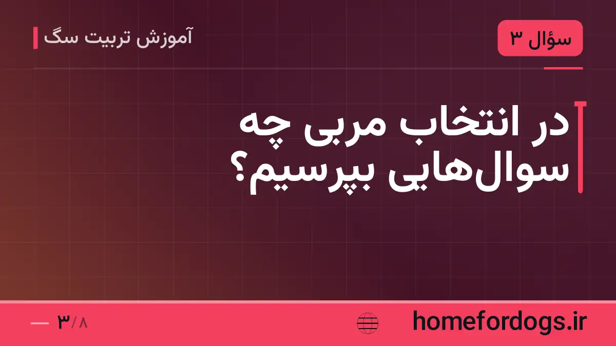 در انتخاب مربی چه سوالهایی بپرسیم؟