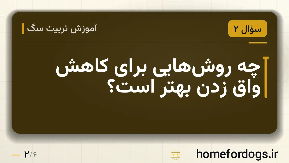 چه روش‌هایی برای کاهش واق زدن بهتر است؟