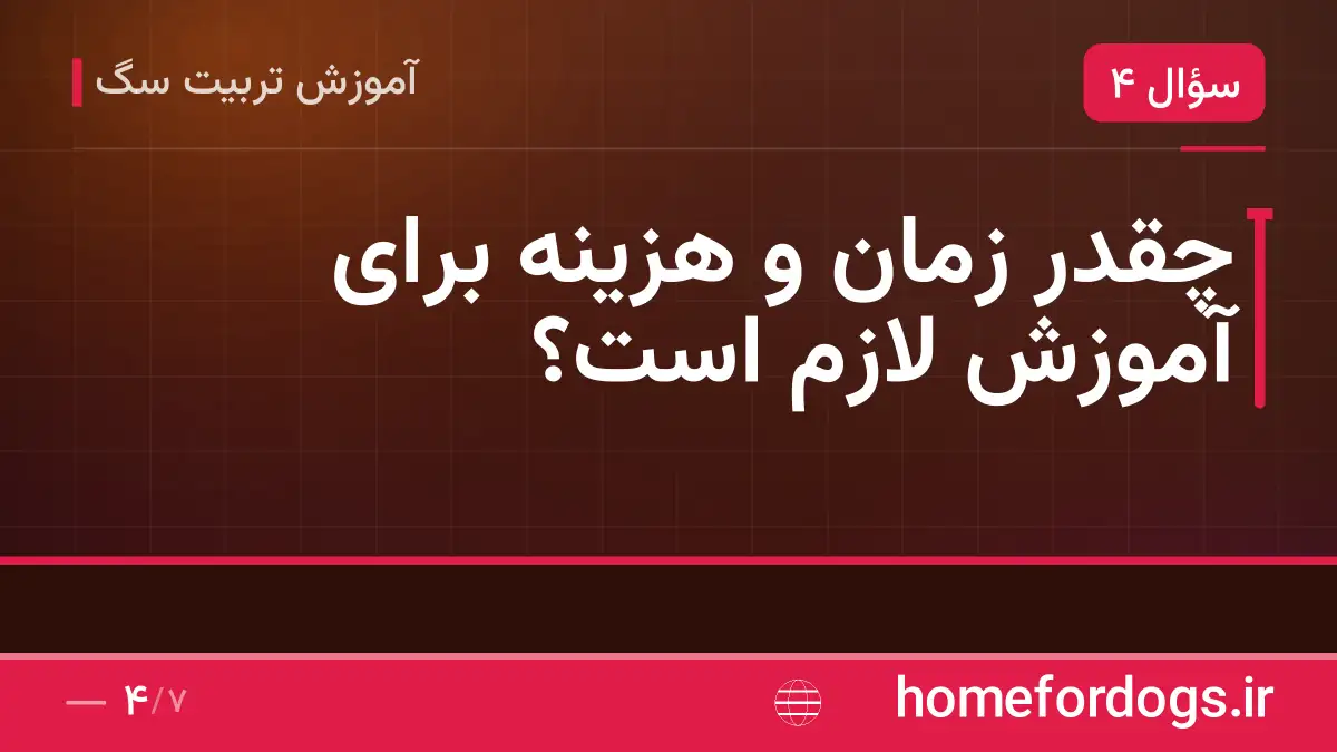 چقدر زمان و هزینه برای آموزش لازم است؟