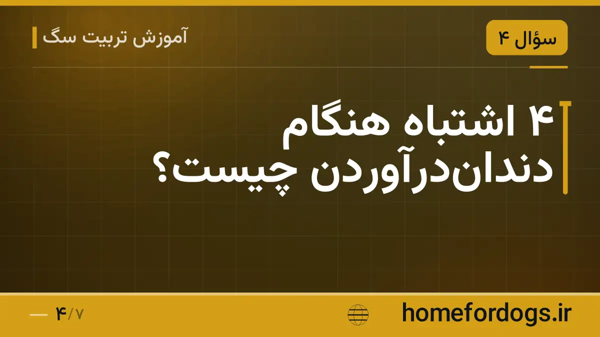 ۴ اشتباه هنگام دندان‌درآوردن چیست؟