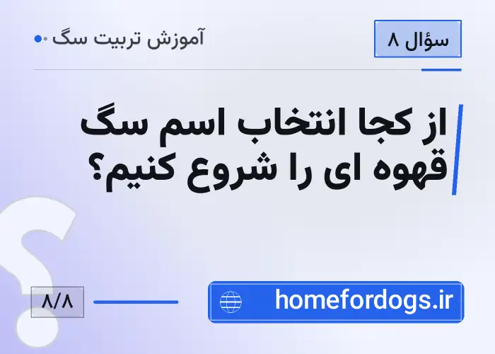 از کجا انتخاب اسم سگ قهوه ای را شروع کنیم؟