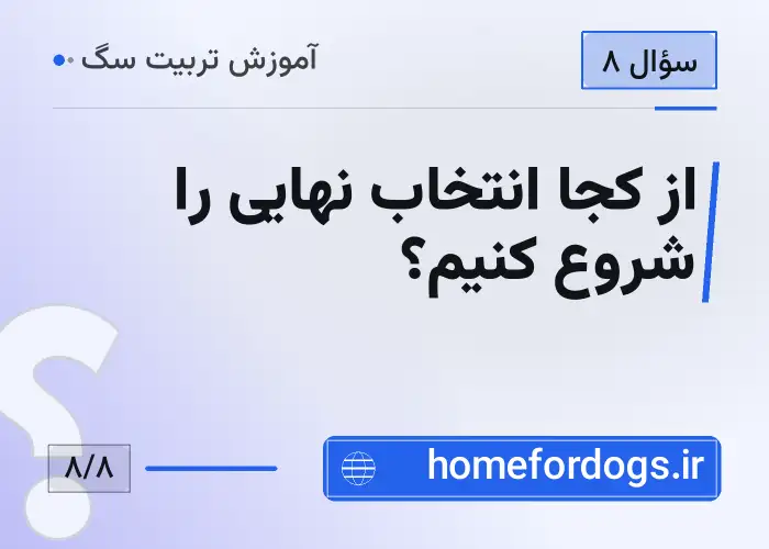 از کجا انتخاب نهایی را شروع کنیم؟