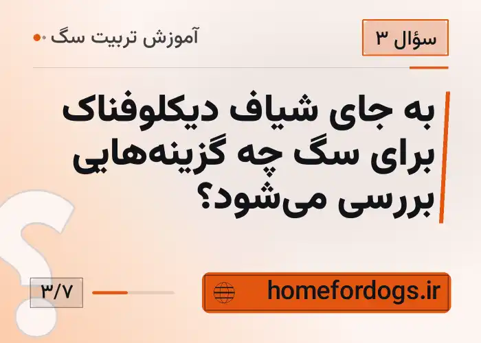 به جای شیاف دیکلوفناک برای سگ چه گزینه‌هایی بررسی می‌شود؟