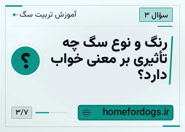 رنگ و نوع سگ چه تأثیری بر معنی خواب دارد؟