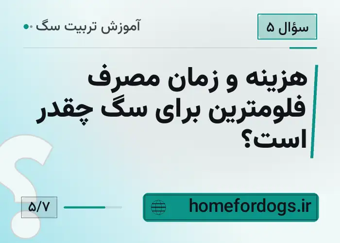 هزینه و زمان مصرف فلومترین برای سگ چقدر است؟