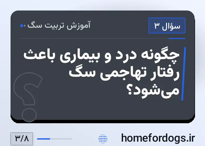 چگونه درد و بیماری باعث رفتار تهاجمی سگ می‌شود؟