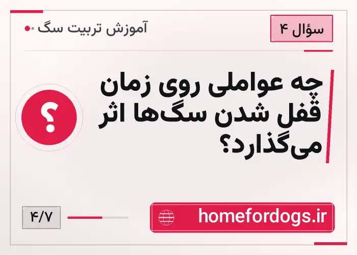 چه عواملی روی زمان قفل شدن سگ‌ها اثر می‌گذارد؟