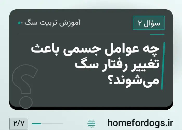 چه عوامل جسمی باعث تغییر رفتار سگ می‌شوند؟