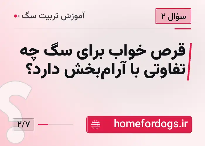 قرص خواب برای سگ چه تفاوتی با آرام‌بخش دارد؟