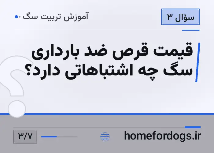 قیمت قرص ضد بارداری سگ چه اشتباهاتی دارد؟