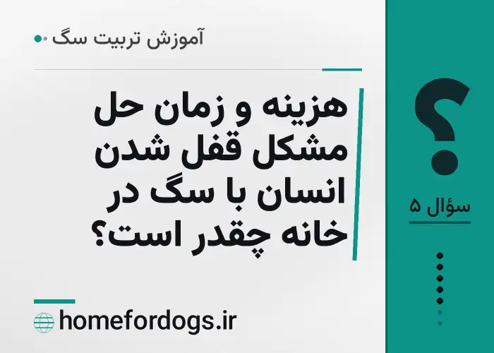 هزینه و زمان حل مشکل قفل شدن انسان با سگ در خانه چقدر است؟