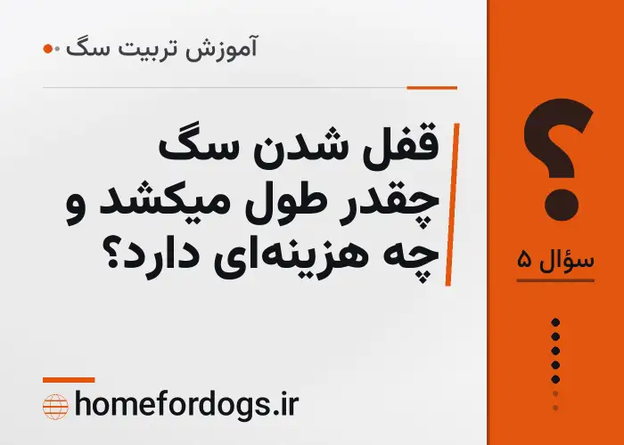 قفل شدن سگ چقدر طول میکشد و چه هزینه‌ای دارد؟