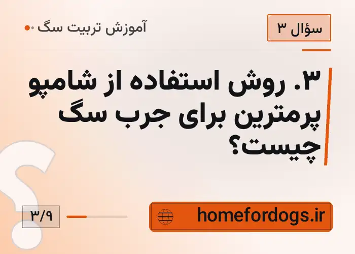 ۳. روش استفاده از شامپو پرمترین برای جرب سگ چیست؟