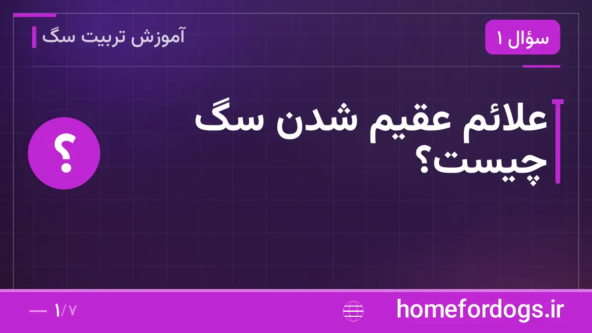 علائم عقیم شدن سگ چیست؟